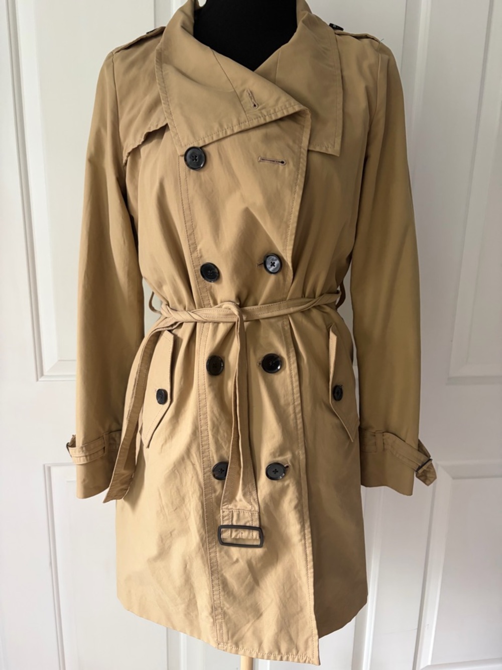GAP Women's Double-Breasted Trench Coat Small